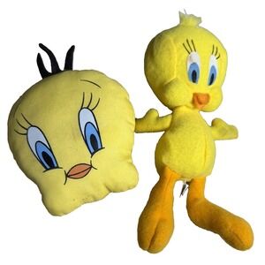 Set Of 2 Vintage Tweety Bird Baby Doll Assessors Plush